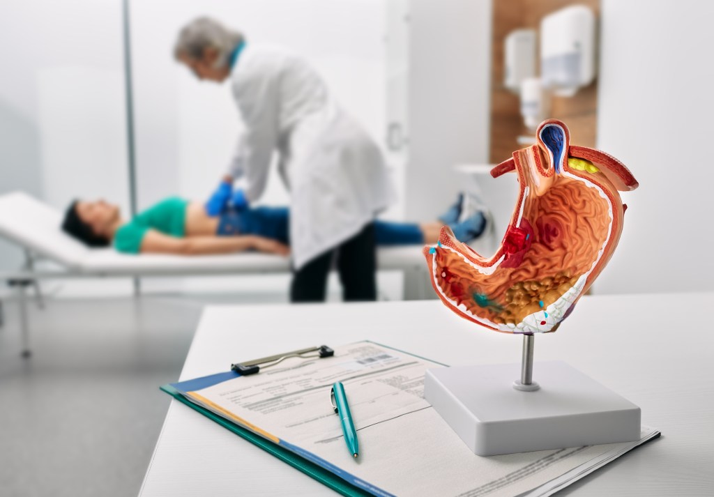 Gastroenterologist examination