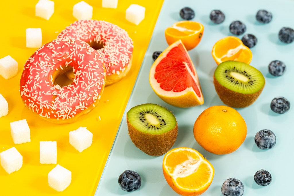 Refined foods versus fruits