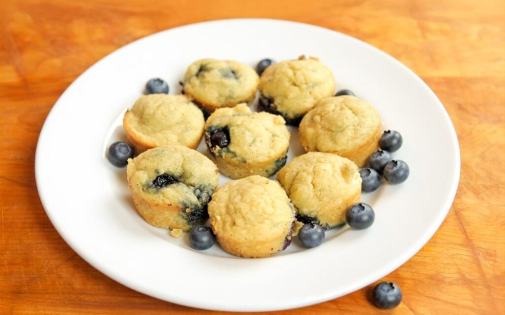 Keto Blueberry Mini Muffin Bites