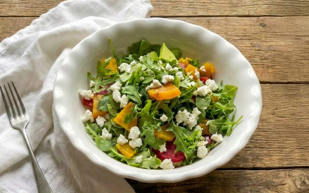 Keto Feta and Golden Beet Salad