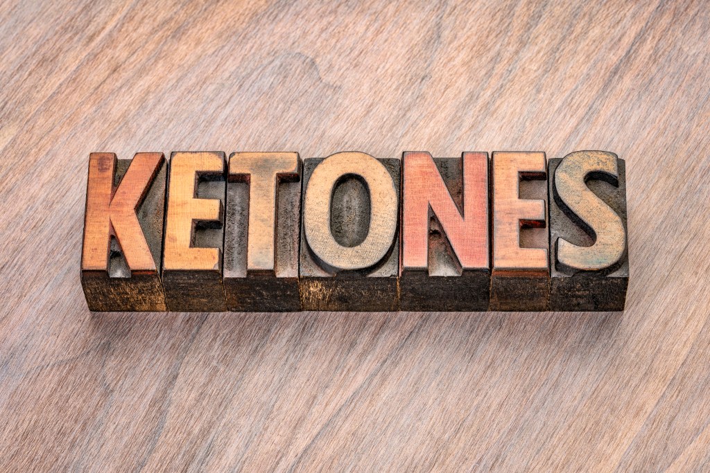 Ketone in letters&nbsp;&nbsp;