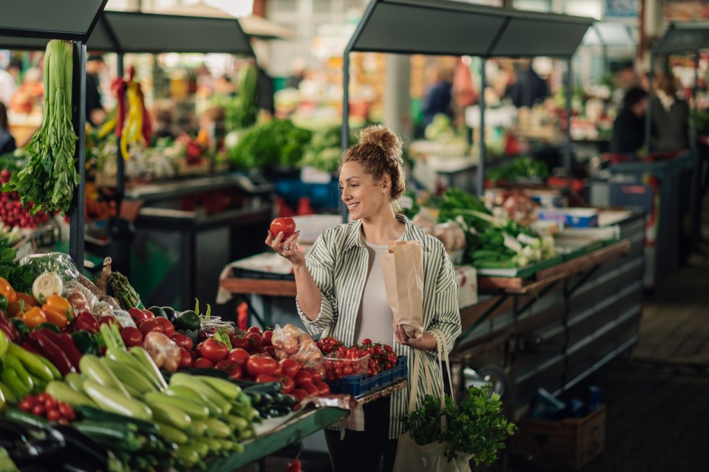 Woman buying vegetables&nbsp;&nbsp;