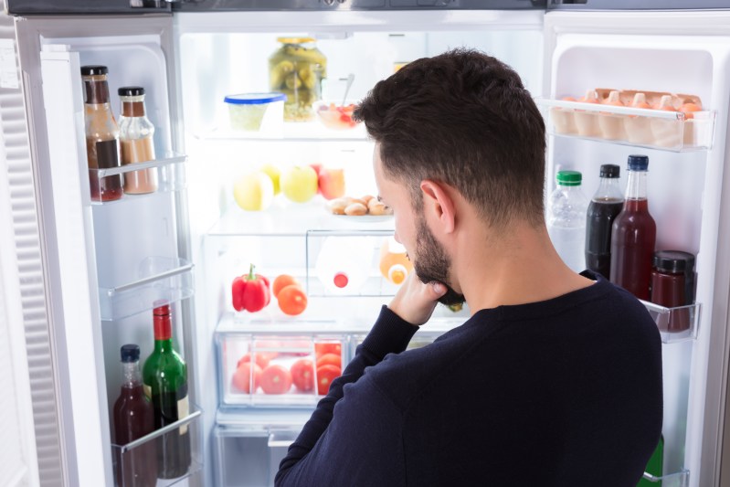 Man unsure what to eat
