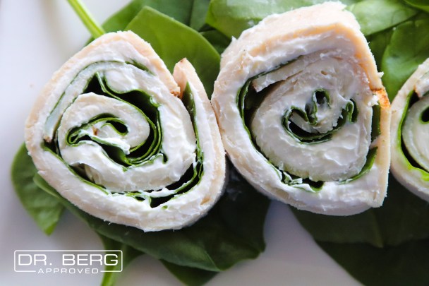 Cream Cheese, Spinach, Turkey Roll Ups