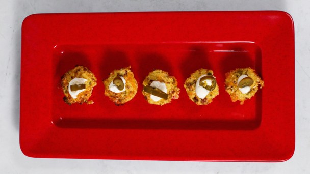 Green Chile and Bacon Cauliflower Tots