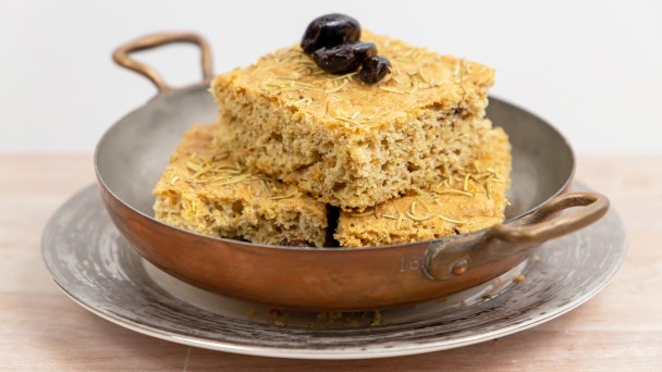 Easy Keto Black Olive Focaccia