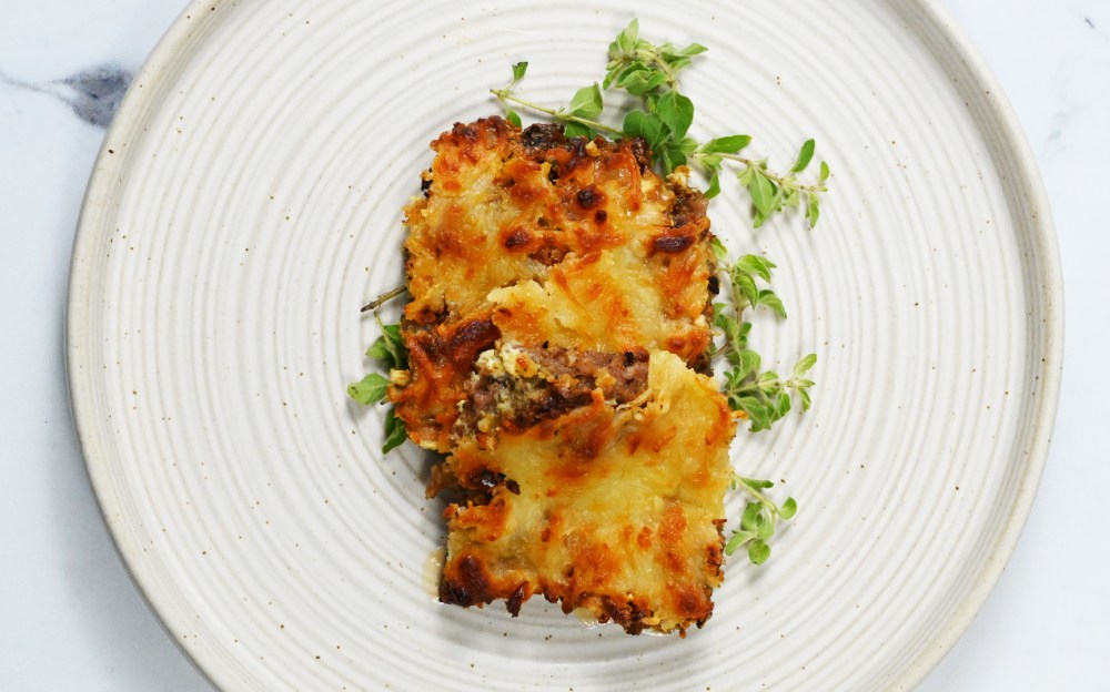 Keto Creamy Basil Sausage Casserole