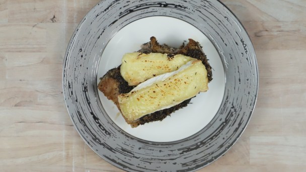 Keto French Herbed Pork Chops with Brie