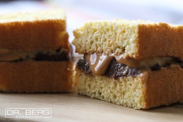 Keto-Friendly Nutella and Peanut Butter Sandwich