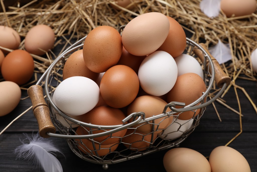 Eggs in basket 