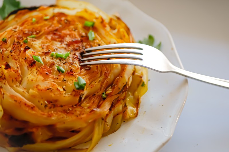 Roasted cabbage