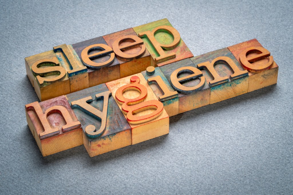 Sleep hygiene concept