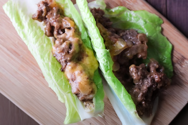 10 Minute Cheeseburger Wraps
